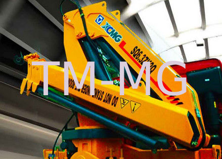 qualidade  Durable XCMG Knuckle Boom Truck Mounted Crane 6300kg Safety For Mining Industry fábrica