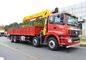 14 Ton truck mounted telescopic boom crane Driven By Hydraulic , 35 TM
