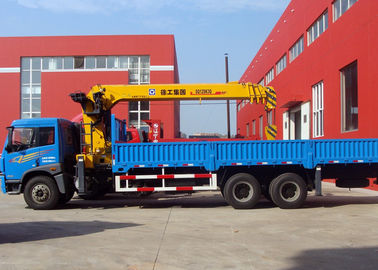 XCMG guindaste do caminhão do crescimento do carregador de 12 toneladas, altura de levantamento de 14.5m